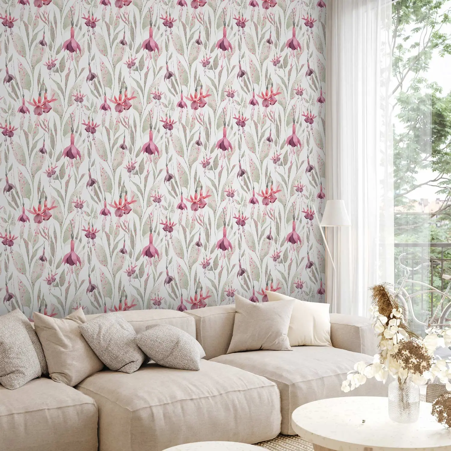 light floral wallpaper uk