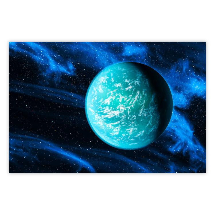 Poster Blue Planet - Visualization of the Cosmos in Dark Tones