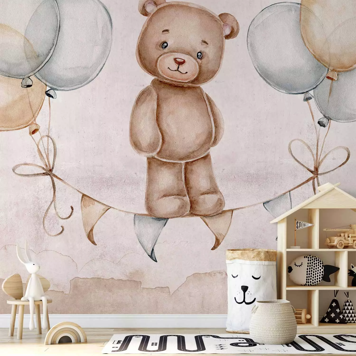 Photo Wallpaper Acrobat Teddy Bear bimago