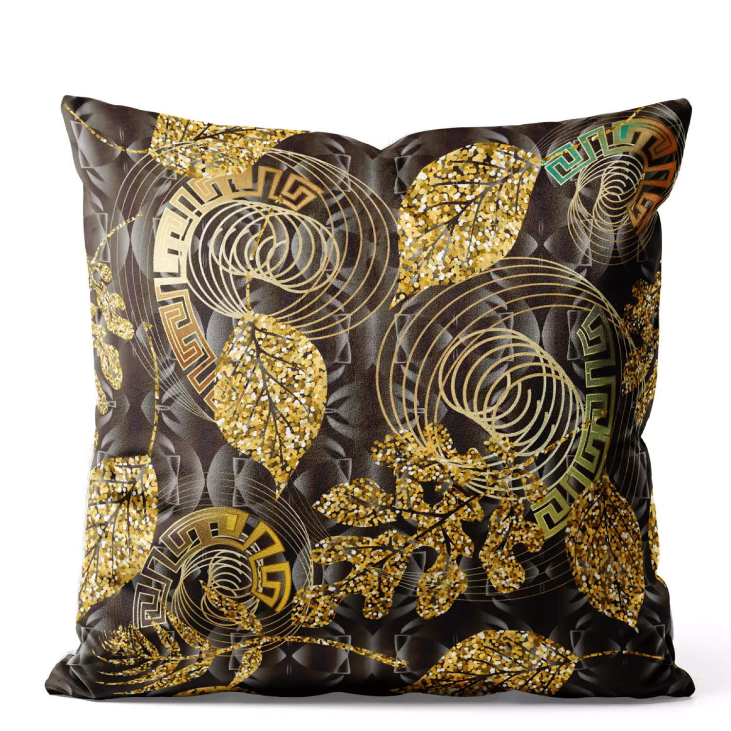 Black and gold sequin pillow shop