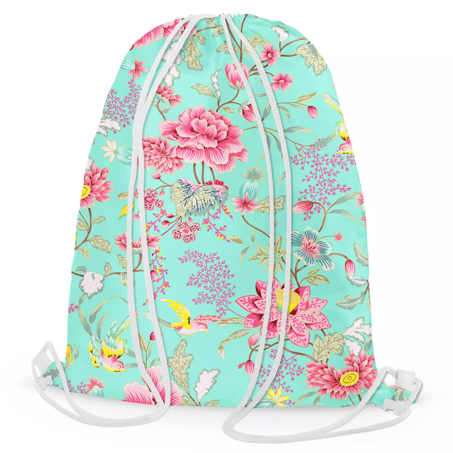 Pink floral backpack 2025