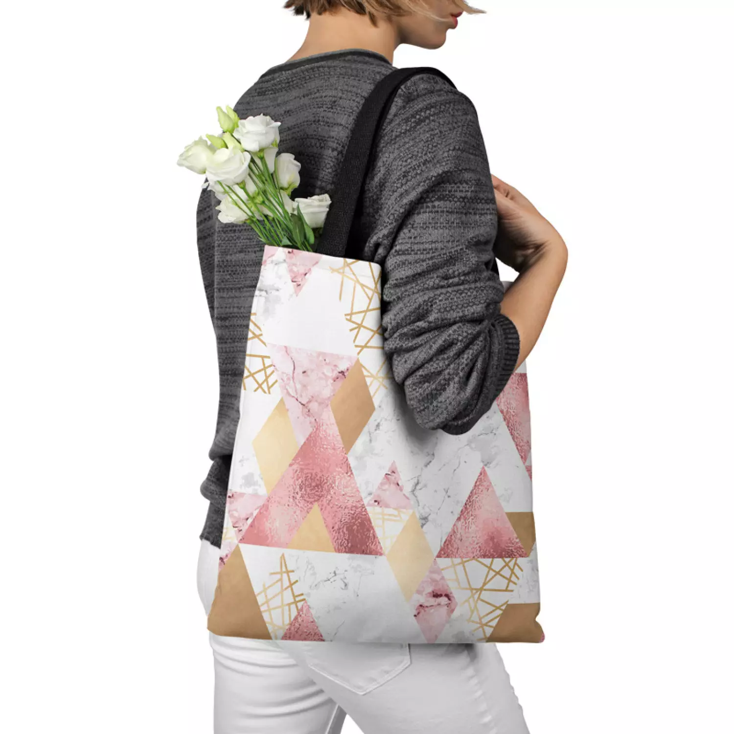 Designer bag with geometric pattern 2025