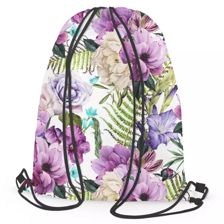 Purple flower backpack 2025