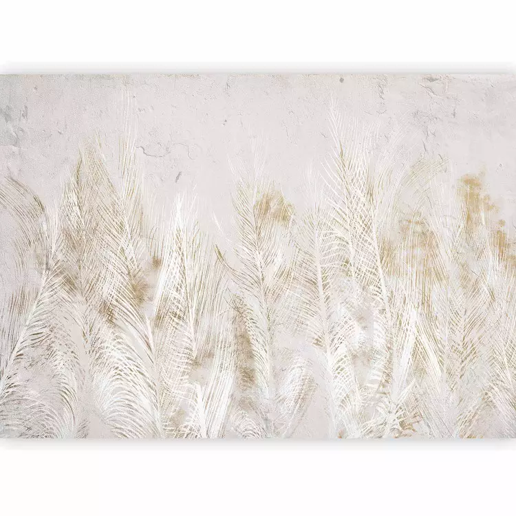 Gilded Feathers - A Delicate Drawing of Nature in a Boho Style