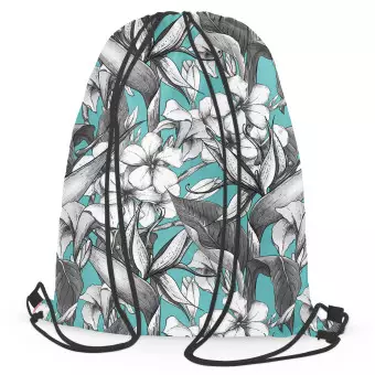 Grey floral backpack new arrivals