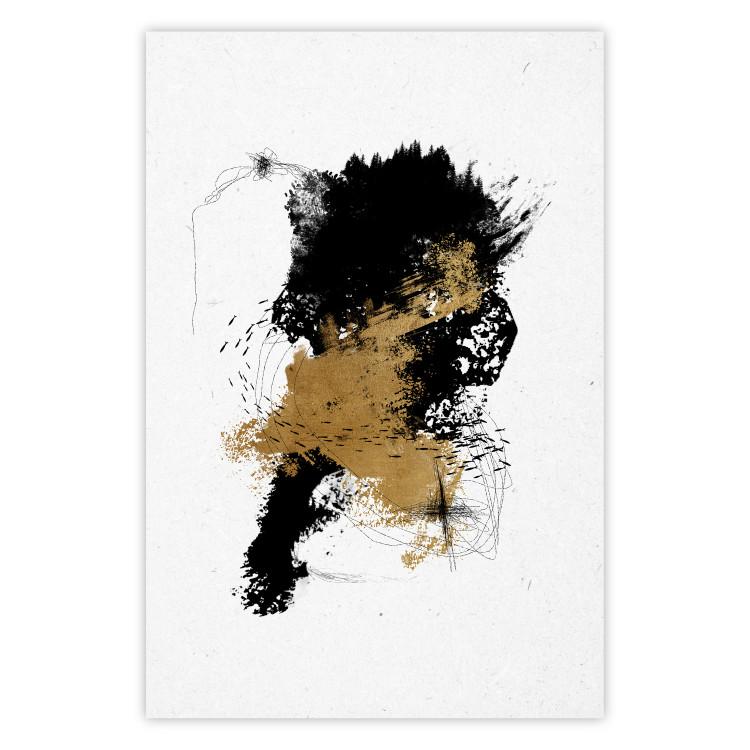 Poster Wild Shoal - Abstract Graphics With a Nature Theme and Gold