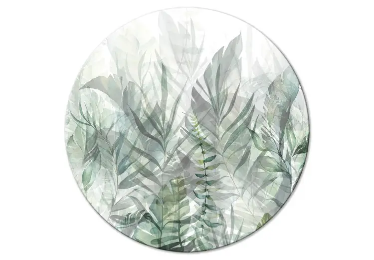 Penetration of Leaves - Landscape With Green Plants in the Morning
