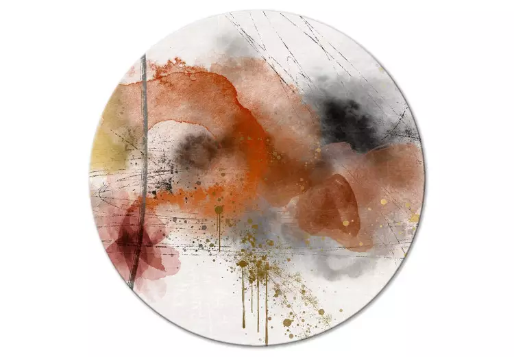 Colorful Expression - Watercolor Abstraction in Warm Tones