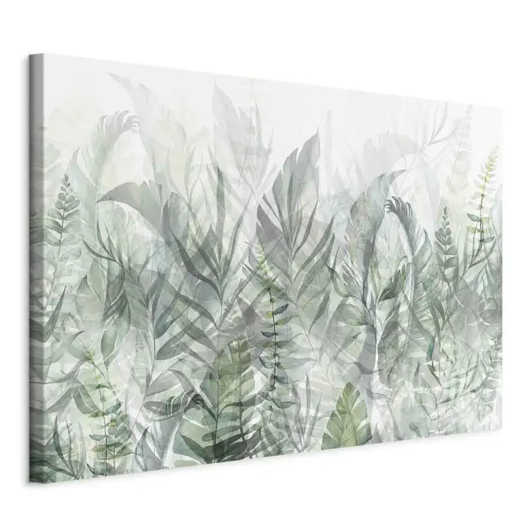 Wild Meadow - delicately outlined leaves on a light background