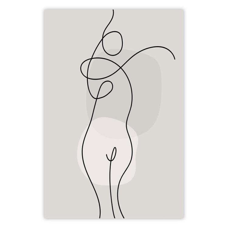 Poster Figure of a Woman - Linear and Abstract Figure in a Modern Style