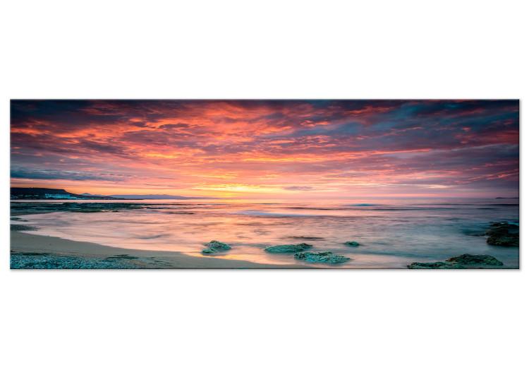 Large canvas print Beach in Crete - Red III [Large Format]