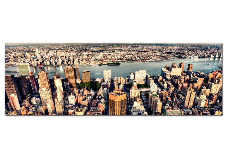 Canvas Print New York City Panorama (1-piece) - city architecture from a bird's eye view