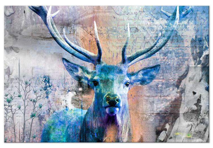 Large canvas print Blue Deer [Large Format] 