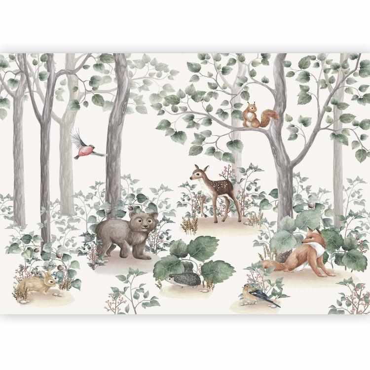 Forest Tale - Watercolor Landscape With Animals for Children