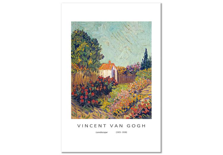 Canvas Print Vincent van Gogh's Landscape (1-piece) - colorful reproduction