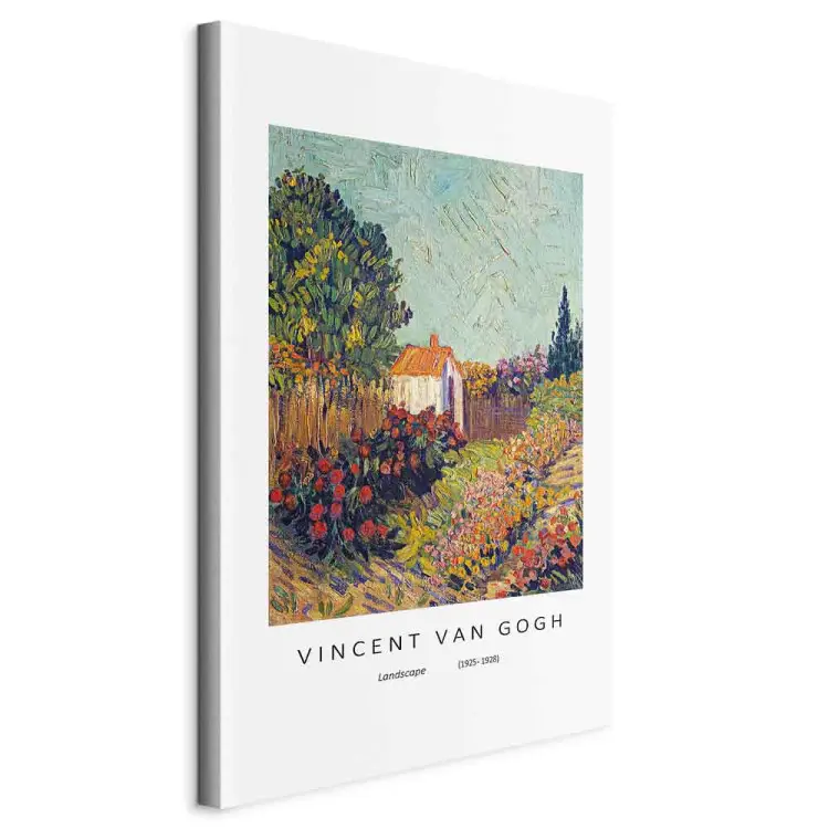Vincent van Gogh - Vincent van Gogh's Landscape - colorful reproduction