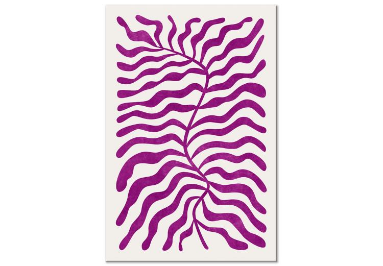 Canvas Print Geometric Abstraction (1-piece) - purple shapes and forms
