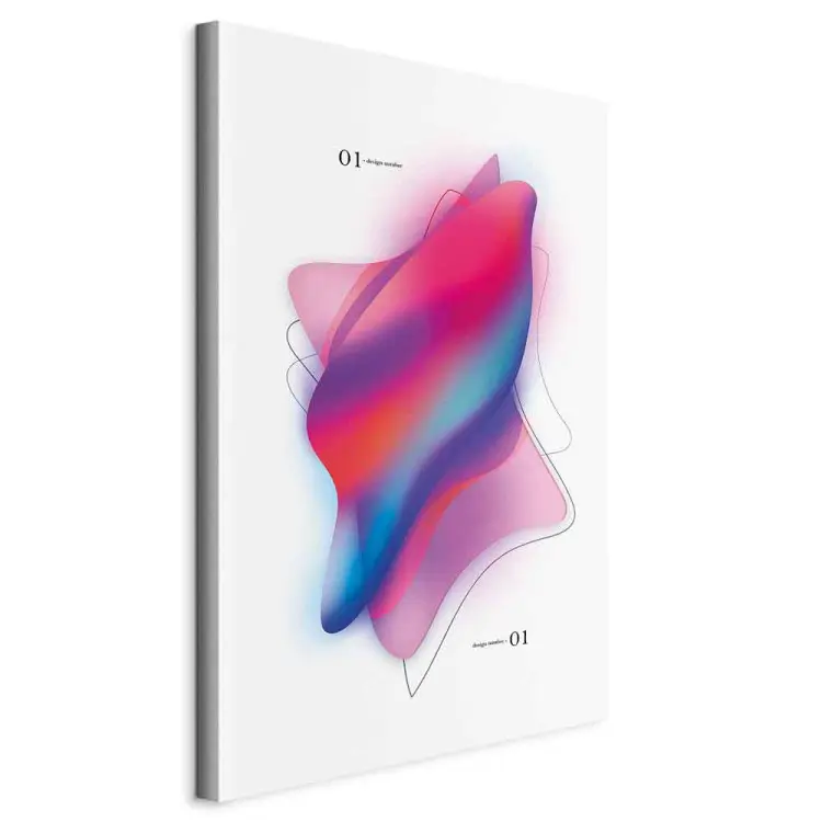 Colorful Abstraction - convex shapes in shades of pink