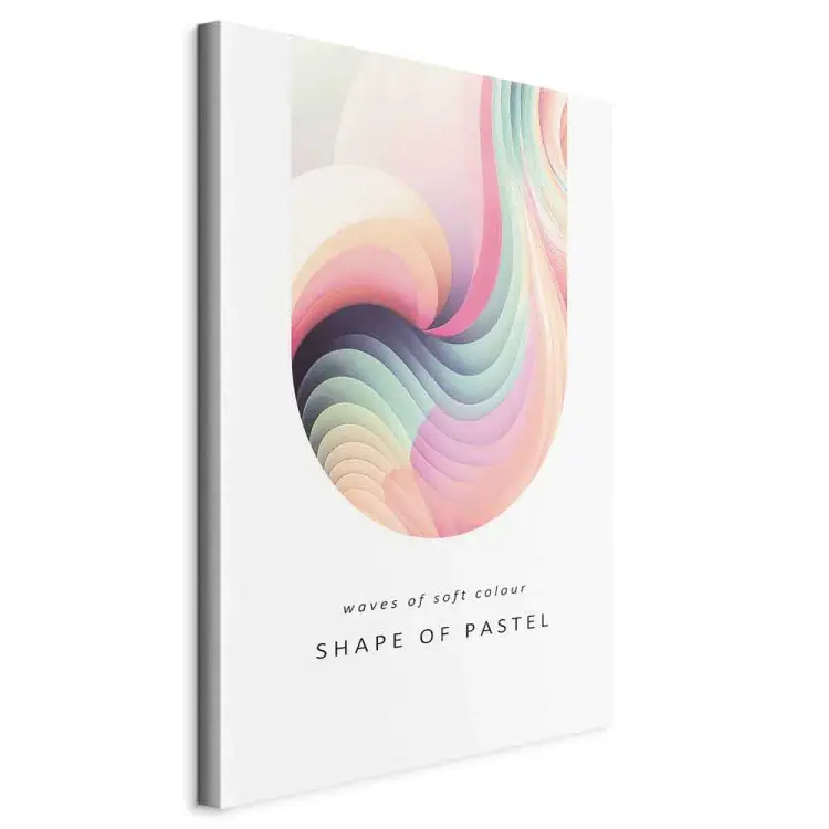 Colorful Abstraction - colorful wave and text on a light background