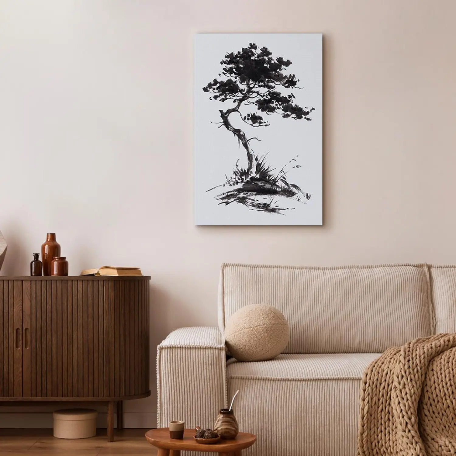 Japanese Pine Wall Art Pine Trees By Hasegawa Tohaku Canvas Print
