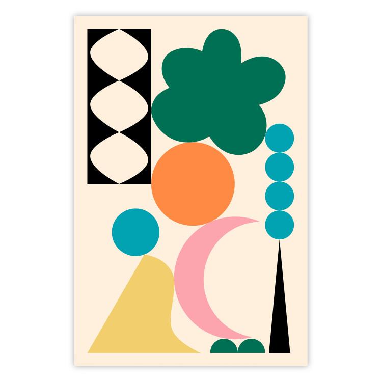 Poster Colorful Composition - Arrangement of Geometric Elements
