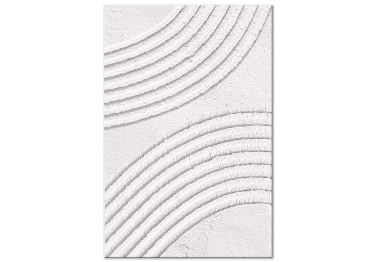 Canvas Print Structural Patterns - Rounded Elements Carved in Cement