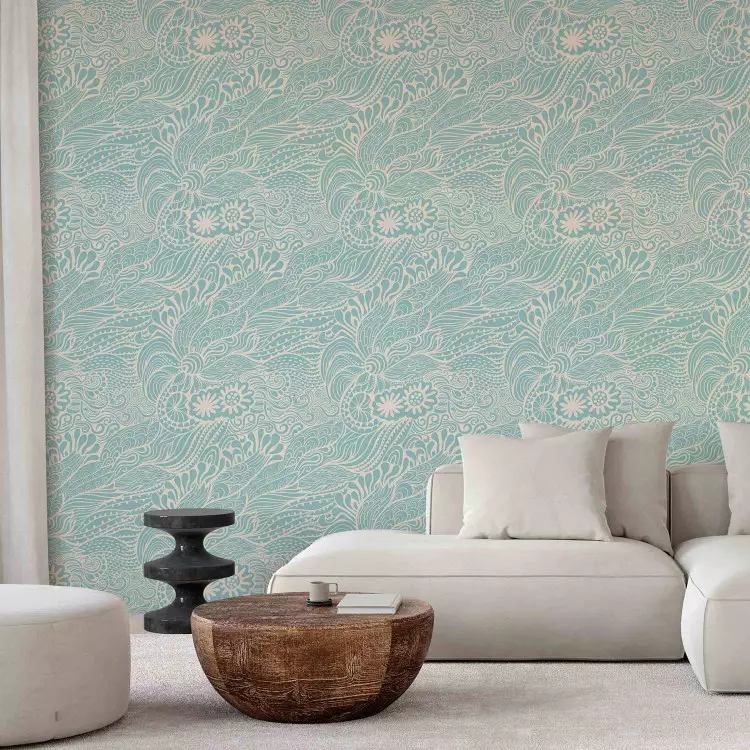 Pastel Abstraction - Flowers With Petals Decorated With Various Patterns