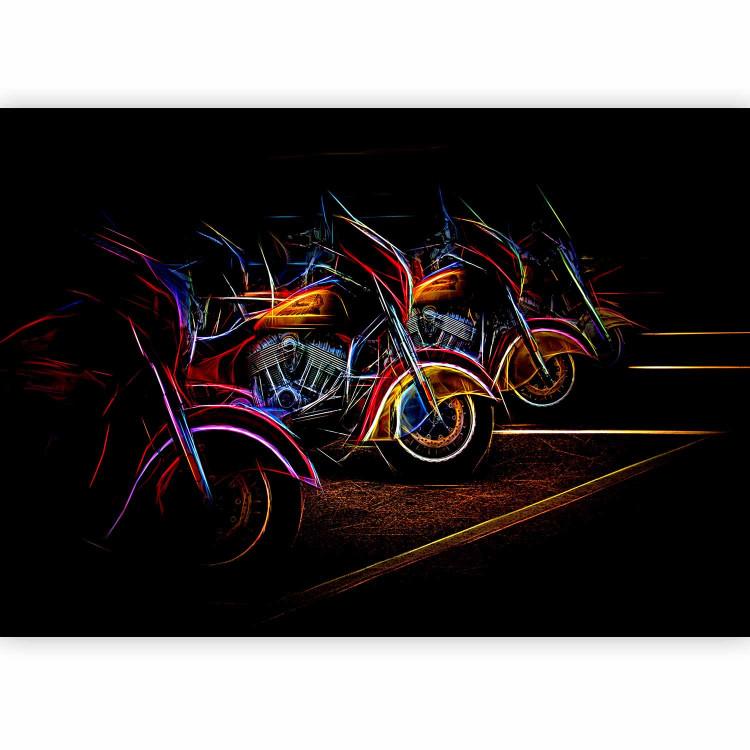 Neon Motorcycles - Race, Starting Position, Colorful Design