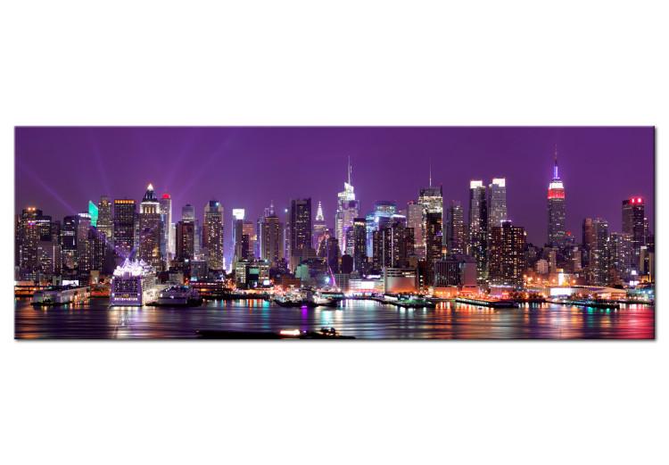 Large canvas print New York With Purple Skies III [Large Format]