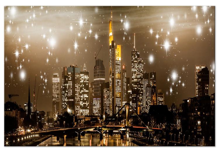 Large canvas print Lights over the city [Large Format]