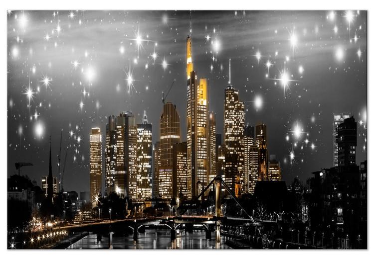 Large canvas print Twinkles Over the Bridge [Large Format]
