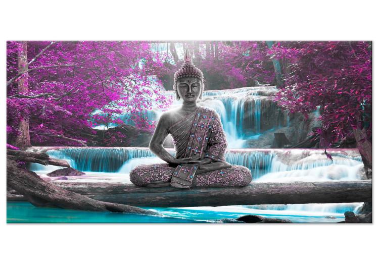 Large canvas print Buddha Among Blooming Trees II [Large Format]
