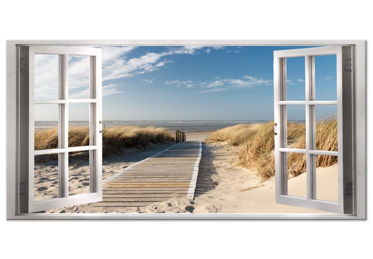 Large canvas print View from the Window to the Beach II [Large Format]