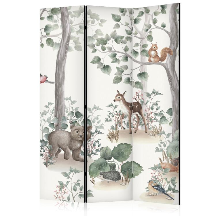 Room Divider Forest Story - Watercolor Landscape With Animals for Children [Room Dividers]