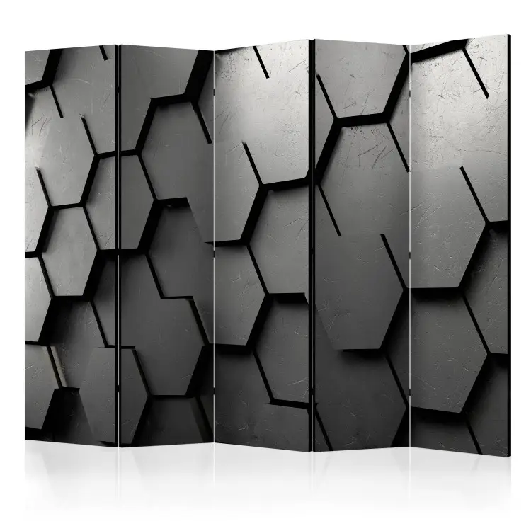 Black Gate II - geometric abstraction on a dark background