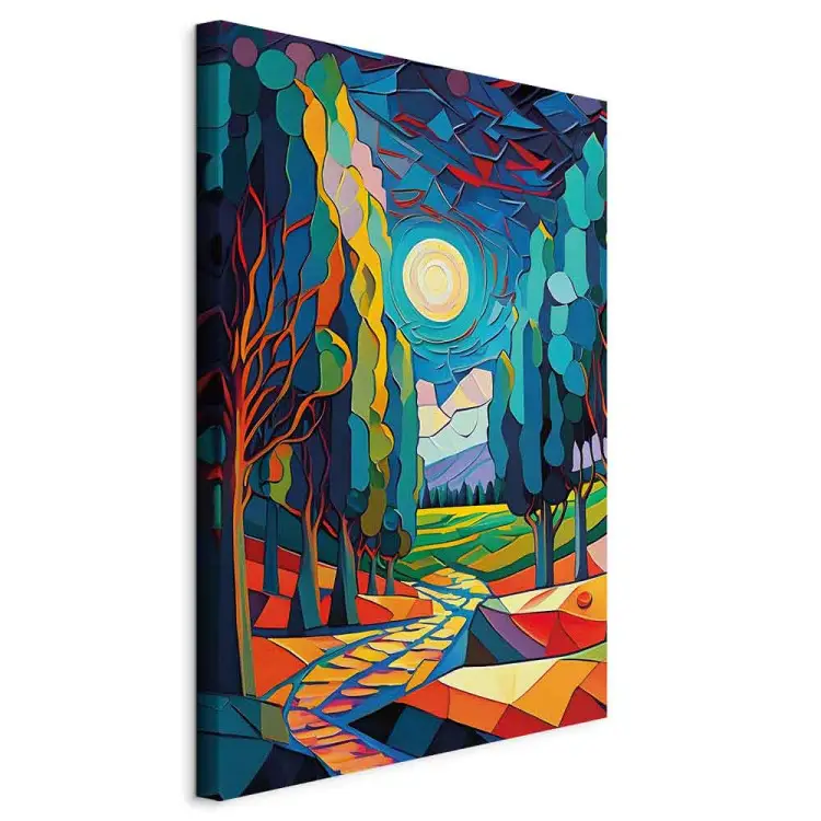 Modern Landscape - A Colorful Composition Inspired by Van Gogh