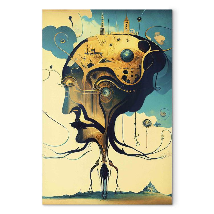 Canvas Print Surrealistic Portrait - An Abstract Representation of a Man