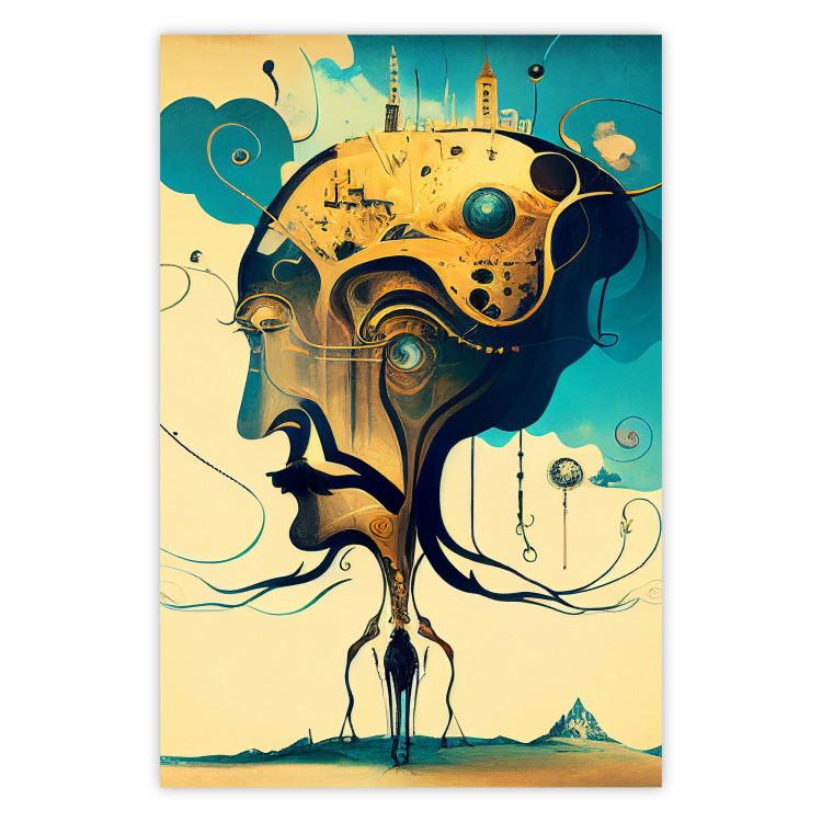 Poster Abstract Portrait - A Surreal Representation of a Man