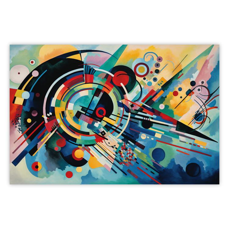 Poster A Burst of Color - Abstraction Inspired by Kandinsky’s Style