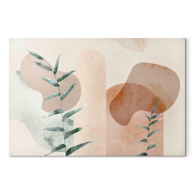 Canvas Print Plant Composition - Abstract Twigs Against the Background of Delicate Forms