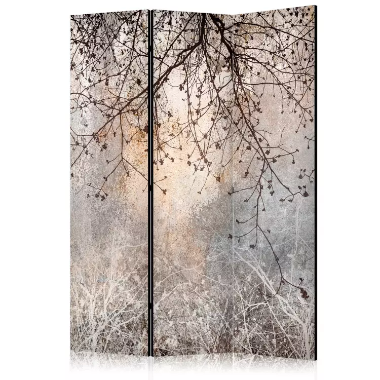 Room Divider Decorative Tree - Delicate Twigs With Flowers in the Colors of the Morning [Room Dividers]
