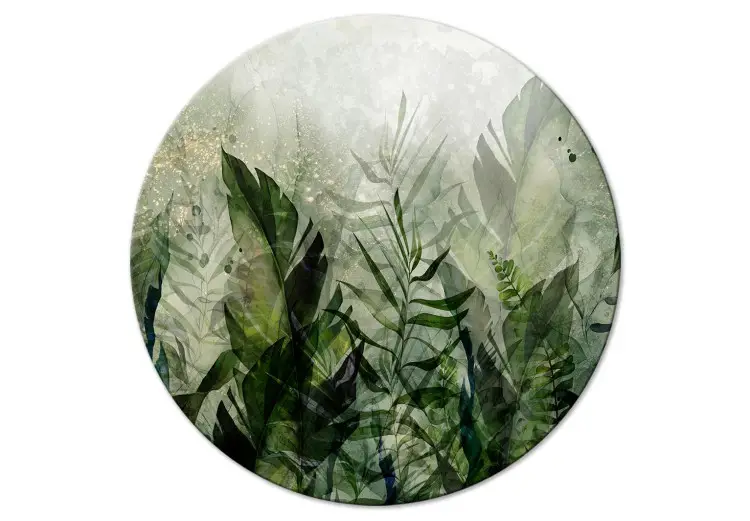 Tropical Plants - Jungle in Misty Dew in Shades of Green
