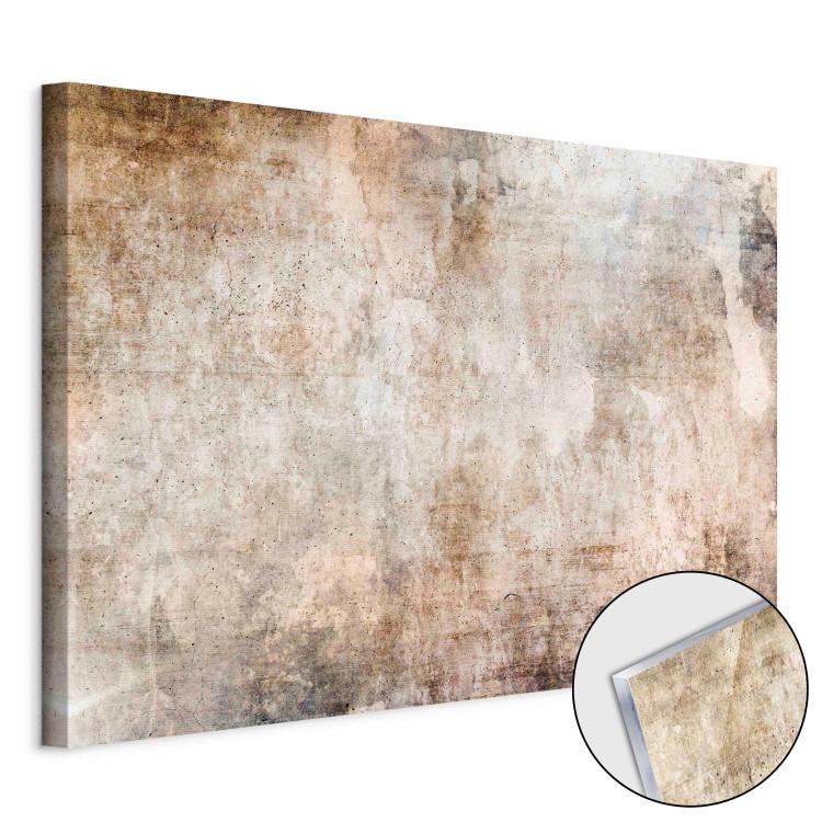 Acrylic Print Rust Texture - An Abstraction in Shades of Pastel Browns [Glass]