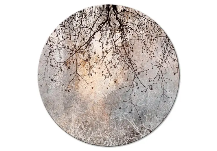 Decorative Tree - Natural Twigs With Flowers in Grays