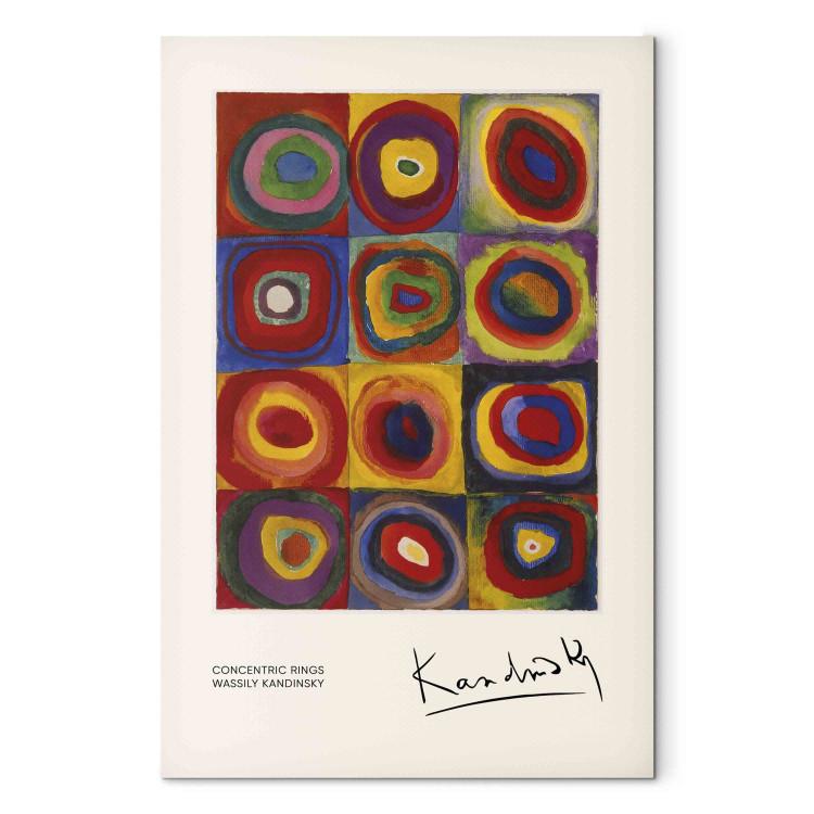 Color Study - Kandinsky’s Squares With Concentric Circles