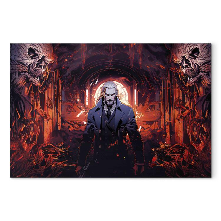 Canvas Print Legendary Demon Hunter - An Anime Created by Artificial Intelligence