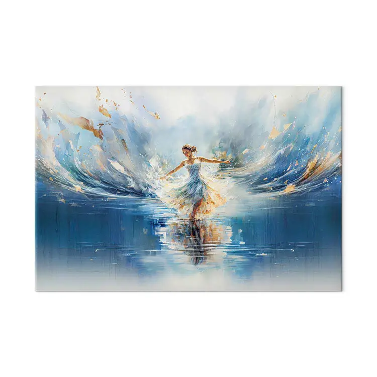 Large canvas print The Beauty of Dance - A Ballerina Dancing on the ...