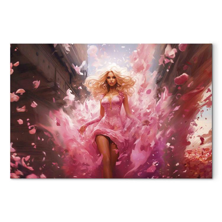 Canvas Print A Burst of Pink - Barbie at the Height of Fame in an Amazing Creation