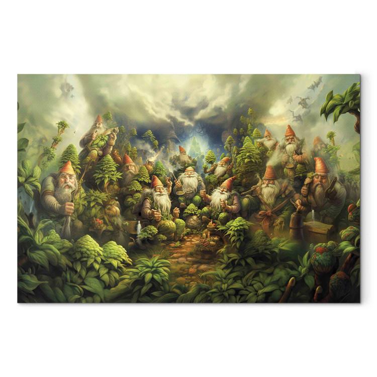 Canvas Print Crazy Forest Dwarves - Relaxation in Nature