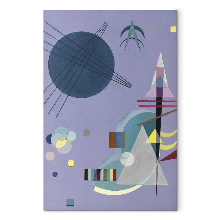 Canvas Print Violet Abstraction - A Colorful Geometric Composition by Kandinsky